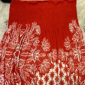 venus large bandeau red white top worm once